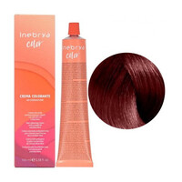 Изображение  Крем-краска для волос с аммиаком Inebrya Color 5/66f светлый каштан красный огненный 100м, Объем (мл, г): 100, Цвет: 5/66f