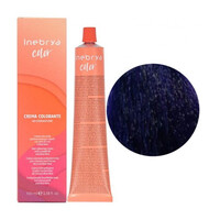 Изображение  Крем-краска для волос с аммиаком Inebrya Color 4/10 сине-черный, 100 мл, Объем (мл, г): 100, Цвет: 4/10