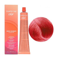 Изображение  Крем-краска для волос с аммиаком Inebrya Color 7/66f красный красный огненный, 100 мл, Объем (мл, г): 100, Цвет: 7/66f