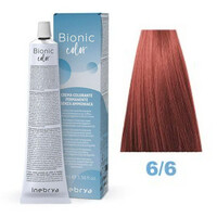 Изображение  Крем-краска для волос без аммиака Inebrya Bionic Color 6/6 темно-русый насыщенный рыжий, 100 мл, Объем (мл, г): 100, Цвет: 6/6