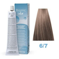 Изображение  Крем-краска для волос без аммиака Inebrya Bionic Color 6/7 чистый шоколад, 100 мл, Объем (мл, г): 100, Цвет: 6/7
