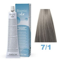 Изображение  Крем-краска для волос без аммиака Inebrya Bionic Color 7/1 русый пепельный, 100 мл, Объем (мл, г): 100, Цвет: 7/1