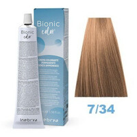 Изображение  Крем-краска для волос без аммиака Inebrya Bionic Color 7/34 русый золотисто-медный, 100 мл, Объем (мл, г): 100, Цвет: 7/34