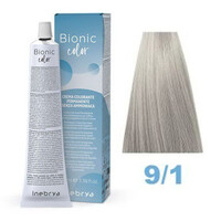 Изображение  Крем-краска для волос без аммиака Inebrya Bionic Color 9/1 очень светлый пепельный блондин, 100 мл., Объем (мл, г): 100, Цвет: 9/1