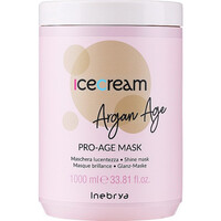 Зображення  Маска з арганієвою олією для фарбованого волосся Inebrya Ice Cream Argan Age Pro Age Mask, 1000 мл, Об'єм (мл, г): 1000