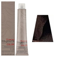 Изображение  Крем-краска для волос Trend Toujours Color Professional Color Care 5.53 светло-золотисто-коричневое красное дерево, 100 мл, Объем (мл, г): 100, Цвет: 5.53