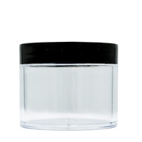 Зображення  Баночка для декору і косметики 60 мл, з чорною кришкою