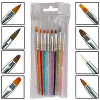 Зображення  Набір пензлів дня манікюру, 8 шт.