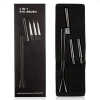 Зображення  Багатофункціональний пензель 3в1 Cailyn зі змінними наконечниками - для гелю, нігтів, макіяжу