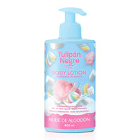 Зображення  Лосьйон для тіла Tulipan Negro з дозатором Бавовняна хмара, 400 мл