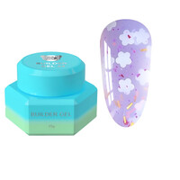 Зображення  Гель для нарощування You Are Cute Builder Gel 24 з декором бузковий, 15 мл, Об'єм (мл, г): 15, Колір: 24