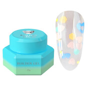 Зображення  Гель для нарощування You Are Cute Builder Gel 25 з декором напівпрозорий димчастий, 15 мл, Об'єм (мл, г): 15, Колір: 25