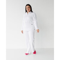 Зображення  Медичний костюм жіночий Ванкувер білий р. 4XL-5XL, "БІЛИЙ ХАЛАТ" 524-324-758, Розмір: 4XL-5XL, Цвет: білий