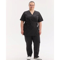 Изображение  Медицинский костюм женский Киото черный +SIZE р. 68, "БЕЛЫЙ ХАЛАТ" 571-321-679, Размер: 68, Цвет: черный