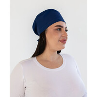 Изображение  Медицинская классическая шапочка на завязках синяя, "БЕЛЫЙ ХАЛАТ" 483-322-704, Цвет: синий