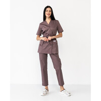 Зображення  Медичний костюм жіночий Кіото какао р. 40, "БІЛИЙ ХАЛАТ" 519-521-679, Розмір: 40, Цвет: какао