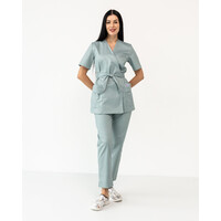 Изображение  Медицинский костюм женский Киото светло-мятный р. 44, "БЕЛЫЙ ХАЛАТ" 519-440-679, Размер: 44, Цвет: светло-мятный