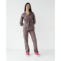 Изображение  Медицинский костюм женский Кейптаун какао р. 54, "БЕЛЫЙ ХАЛАТ" 523-521-679, Размер: 54, Цвет: какао