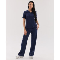 Изображение  Медицинский костюм женский Саванна темно-синий р. 48, "БЕЛЫЙ ХАЛАТ" 582-512-968, Размер: 48, Цвет: темно-синий