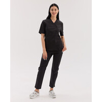 Зображення  Медичний костюм жіночий Остін чорний р. 40, "БІЛИЙ ХАЛАТ" 583-321-679, Розмір: 40, Цвет: чорний