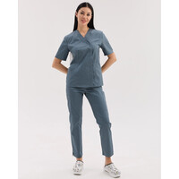 Изображение  Медицинский костюм женский Остин нефритовый р. 44, "БЕЛЫЙ ХАЛАТ" 583-486-679, Размер: 44, Цвет: нефритовый