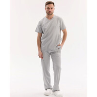 Изображение  Медицинский хирургический костюм мужской Портленд светло-серый р. 48, "БЕЛЫЙ ХАЛАТ" 569-419-966, Размер: 48, Цвет: светло-серый