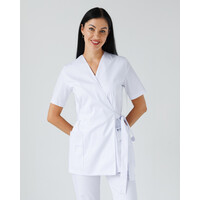 Изображение  Медицинская рубашка женская Киото белая р. 44, "БЕЛЫЙ ХАЛАТ" 573-324-679, Размер: 44, Цвет: белый