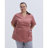 Изображение  Медицинская рубашка женская Киото розово-терракотовый +SIZE р. 60, "БЕЛЫЙ ХАЛАТ" 574-530-679, Размер: 60, Цвет: розово-теракотовый