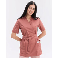 Зображення  Медична сорочка жіноча Кіото рожево-теракотовий р. 40, "БІЛИЙ ХАЛАТ" 573-530-679, Розмір: 40, Цвет: розово-теракотовый