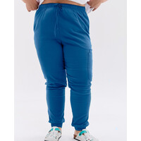 Зображення  Медичні штани жіночі джогери стрейч сині +SIZE р. 58, "БІЛИЙ ХАЛАТ" 503-322-730, Розмір: 58, Цвет: синий
