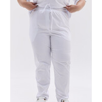 Зображення  Медичні жіночі брюки Торонто білі +SIZE р. 58, "БІЛИЙ ХАЛАТ" 568-324-948, Розмір: 58, Цвет: білий