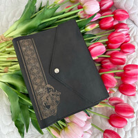 Изображение  Кожаный блокнот Professional Journals "Казак" (модель Калифорния), черный, Цвет: Black