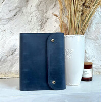 Изображение  Кожаный блокнот Professional Journals «Колос» (модель Монако), синий, Цвет: Blue