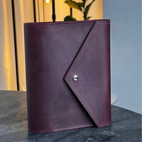 Зображення  Шкіряний блокнот Professional Journals «Колос» (модель Каліфорнія), бордо, Колір: bordeaux