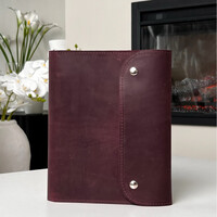 Изображение  Кожаный блокнот Professional Journals "Колос" (модель Монако), бордо, Цвет: bordeaux
