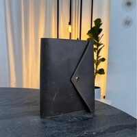 Зображення  Шкіряний блокнот Professional Journals «Вишиванка» (модель Каліфорнія), шоколад, Колір: Chocolate