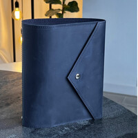 Зображення  Шкіряний блокнот Professional Journals «Вишиванка» (модель Каліфорнія), синій, Колір: Blue