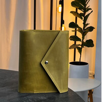 Изображение  Кожаный блокнот Professional Journals "Казак" (модель Калифорния), оливковый, Цвет: Olive