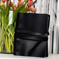 Изображение  Кожаный блокнот Professional Journals «Рожь» (модель Аляска), черный, Цвет: Black