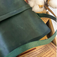 Изображение  Кожаный блокнот Professional Journals «Рожь» (модель Аляска), зеленый, Цвет: Green