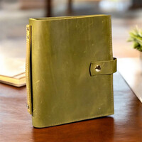 Изображение  Кожаный блокнот Professional Journals «Ukraine is my home» (модель Лондон), масло, Цвет: Olive