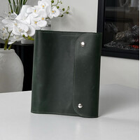 Зображення  Шкіряний блокнот Professional Journals «Вишиванка» (модель Монако), зелений, Колір: Green