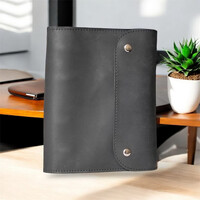 Зображення  Шкіряний блокнот Professional Journals «Козак» (модель Монако), чорний, Колір: Black