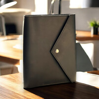 Зображення  Шкіряний блокнот Professional Journals «Колос» (модель Каліфорнія), чорний, Колір: Black