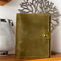 Изображение  Кожаный блокнот Professional Journals "Казак" (модель Сидней), масло, Цвет: Olive