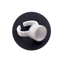 Зображення  Пластикове кільце для клею, нарощування вій, 100 шт