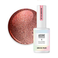 Зображення  Гель-лак скляне "котяче око"-хамелеон Adore Gel Polish Cat’s Eye A-01 вишневий, 8 мл, Об'єм (мл, г): 8, Колір: A-01