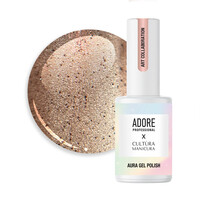 Зображення  Гель-лак скляне "котяче око"-хамелеон Adore Gel Polish Cat’s Eye A-02 теплий коричневий, 8 мл, Об'єм (мл, г): 8, Колір: A-02