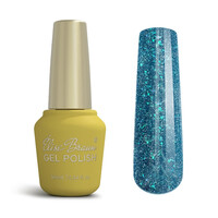 Изображение  Жидкий полигель Elise Braun Poly Gel 10 розовый голубой с микроблеском, 10 мл, Объем (мл, г): 10, Цвет: 010