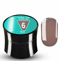 Зображення  Моделюючий гель Victoria Avdeeva Coffee Rose Builder Gel №06 Темний шоколадно-кавовий, 15 мл, Об'єм (мл, г): 15, Колір: 06